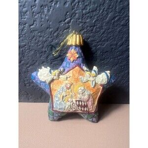 Jim Shore Nativity Star Christmas Decor Ornament 4"x4.5" Heartwood Creek 2004